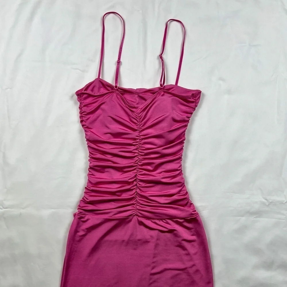 90’s Y2K Ruched Bodycon Mini Dress